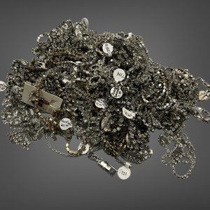 Vintage Huge Lot of 2lbs Rhinestone Womens Jewelry Bracelets Necklaces Brooches